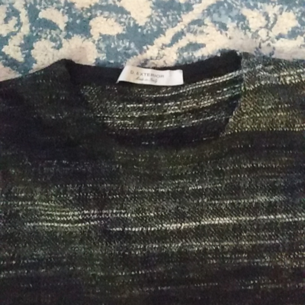 D. Exterior space dye knit wool blend sweater tank dress m - Picture 2 of 5